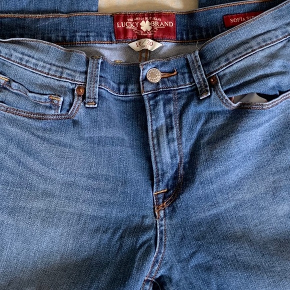 Lucky Brand Sophia Straight Leg Jeans Size 10/30 - Picture 6 of 8